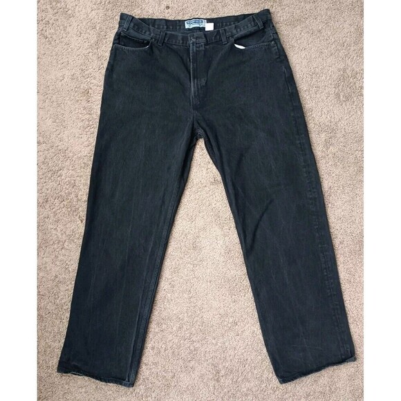 Vintage Old Navy Jeans Men's Size 44x36 Regular Black Straight Leg - Picture 1 of 8